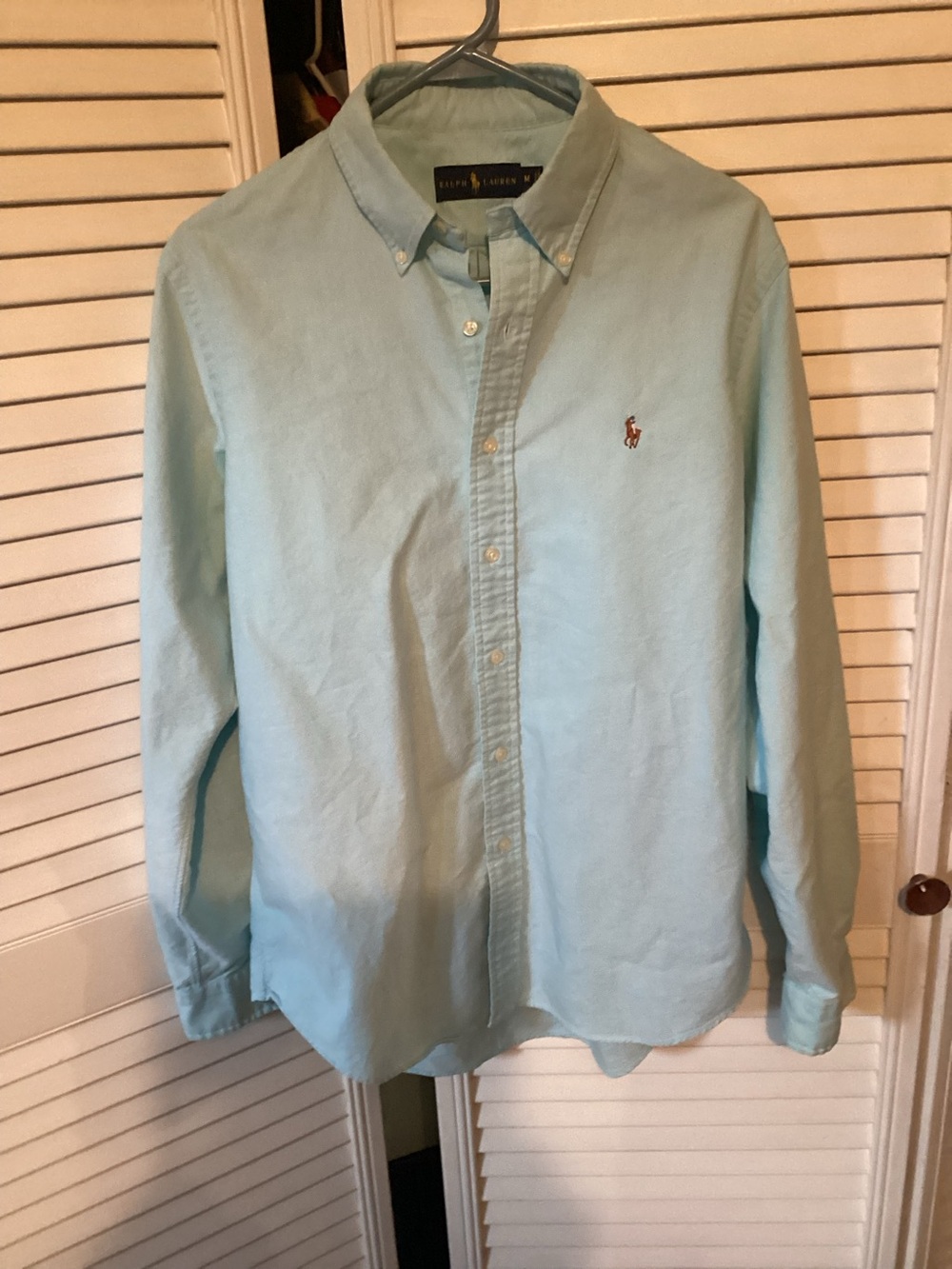 Ralph Lauren men’s light blue Polo Oxford shirt, size medium